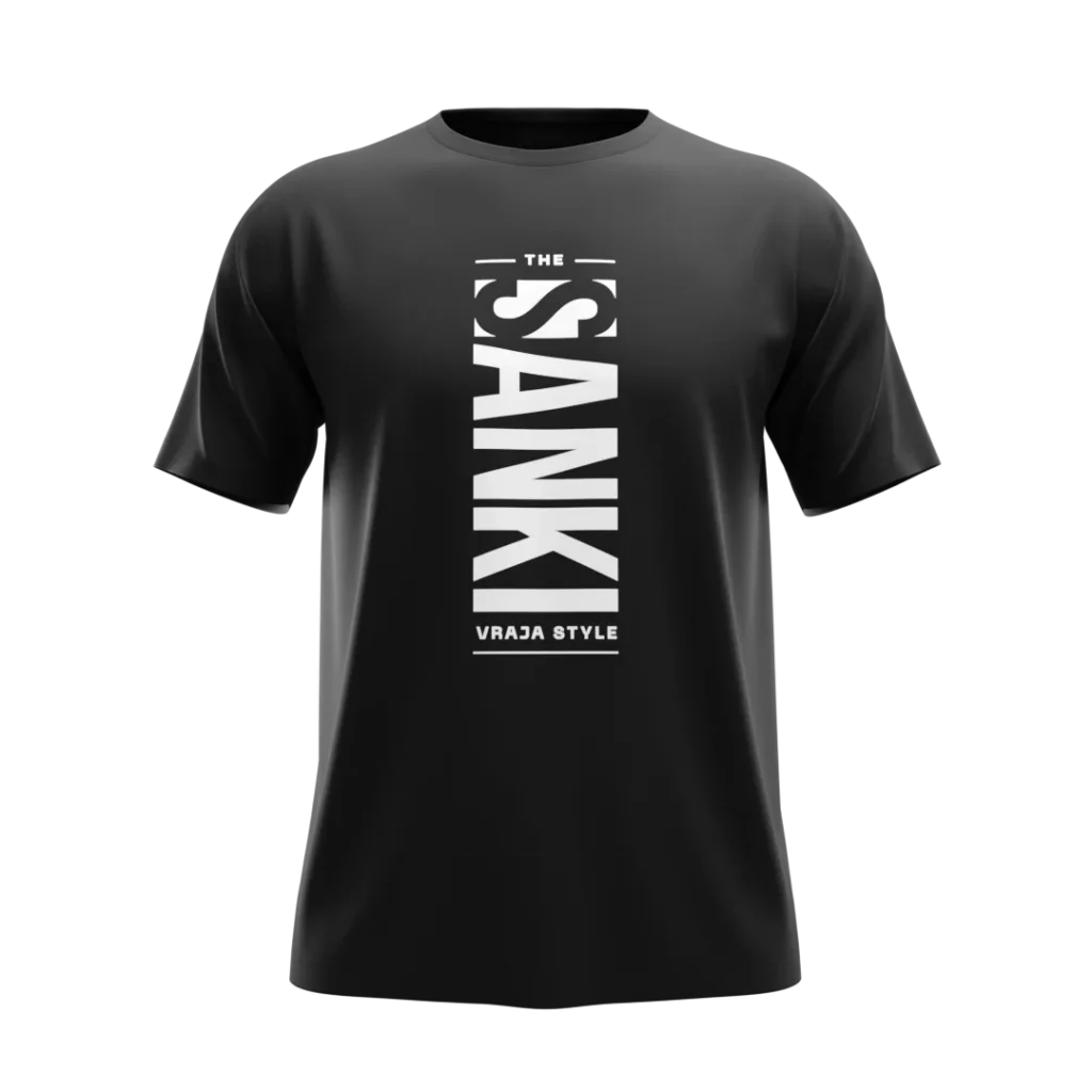 tricou sanki model 4 negru