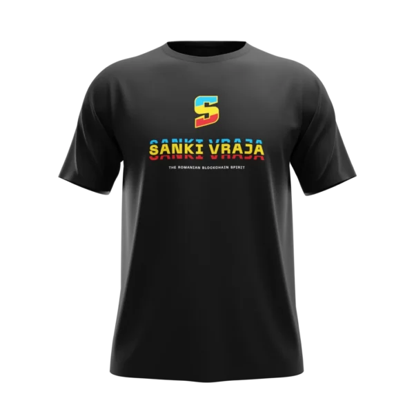 tricou sanki model 5 negru